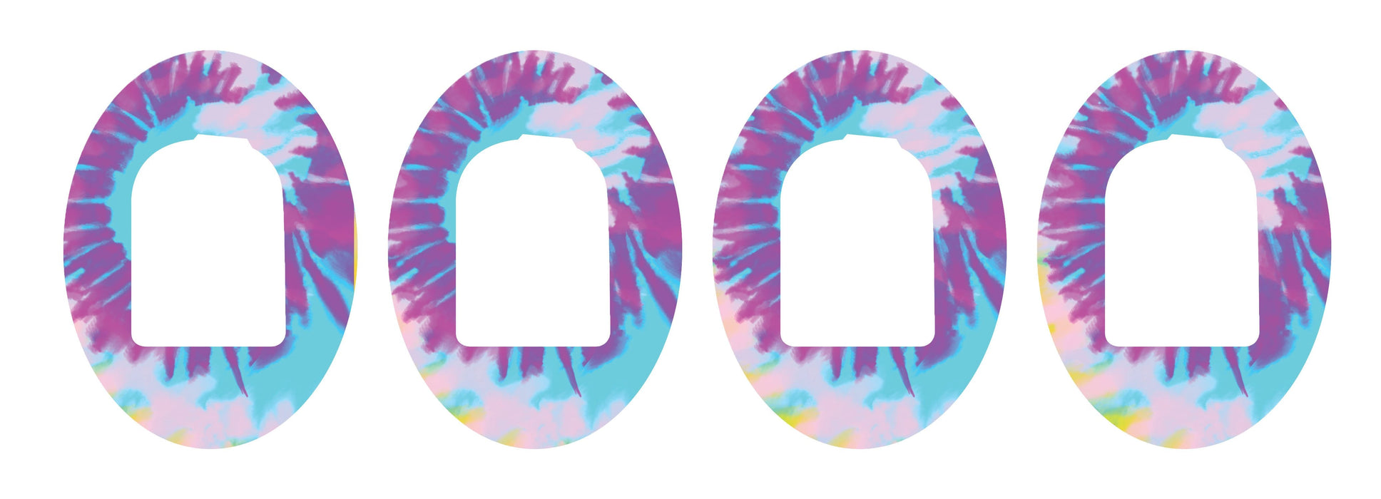 Groovy Tie-Dye Patch+ Omnipod Tape 4-Pack