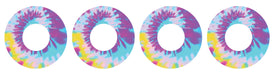 Groovy Tie-Dye Patch+ Tape Designed for the FreeStyle Libre 2 - Pump Peelz