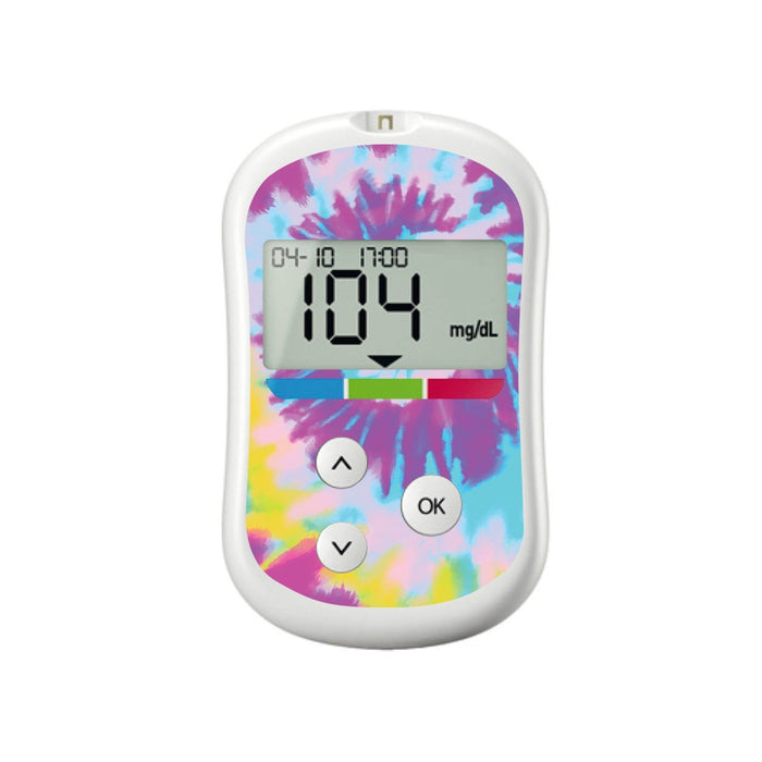 Groovy Tie-Dye For Onetouch Verio Flex Glucometer Peelz