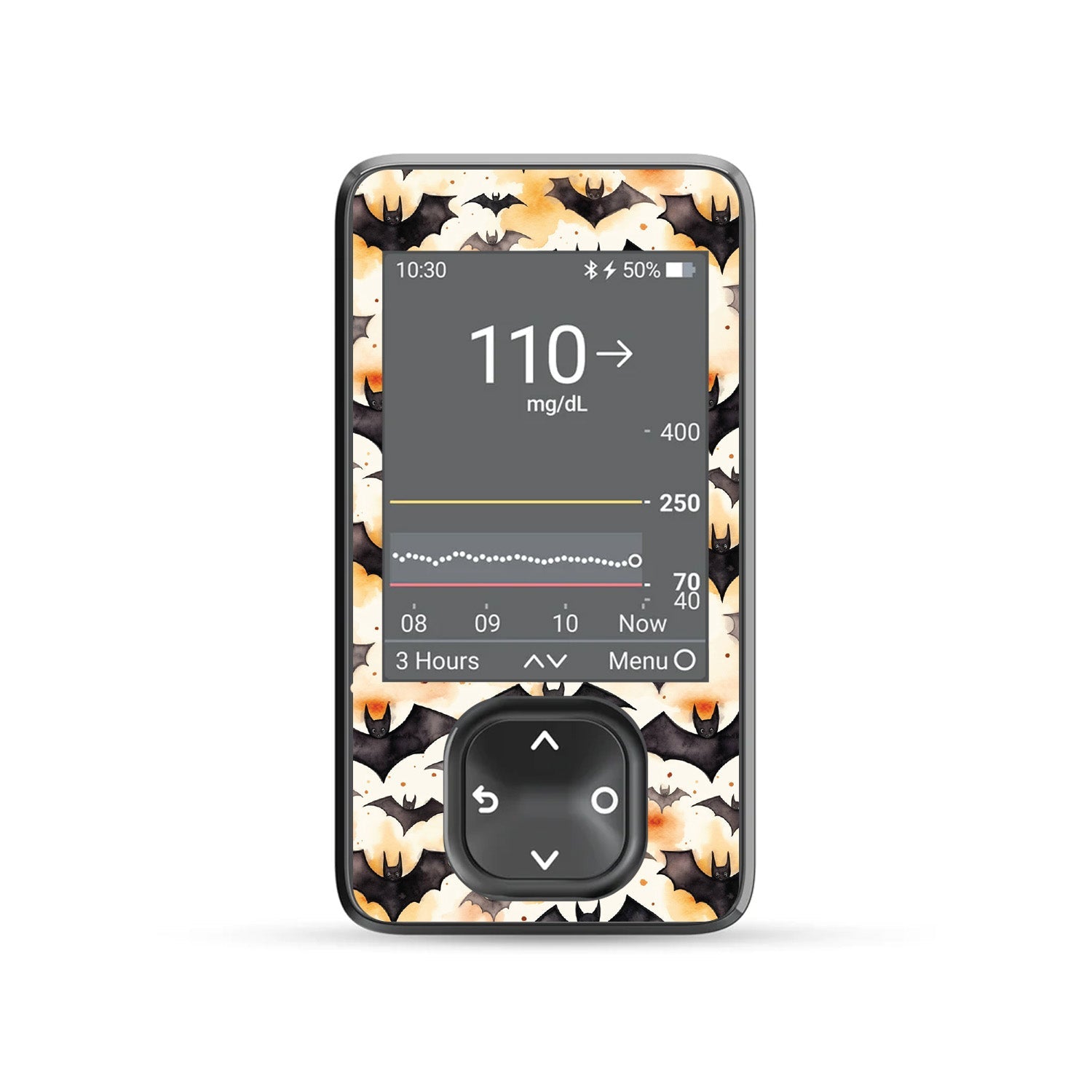 Halloween Bats DEXCOM G7 and Stelo and G6 Touchscreen Receiver Sticker ...