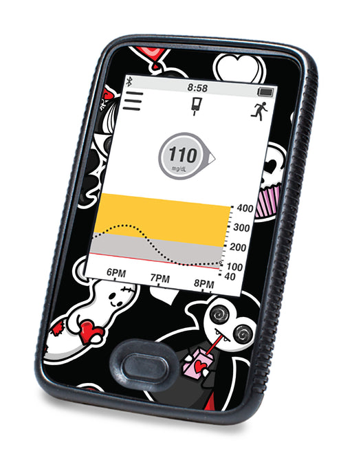 Halloween Valentine DEXCOM G6 Touchscreen Receiver-Pump Peelz