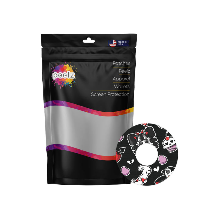 Halloween Valentine Patch Tape Designed for the FreeStyle Libre 3-Pump Peelz