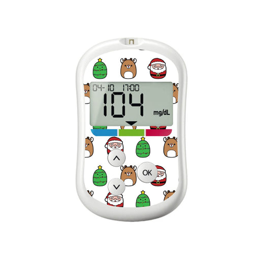 Holiday Squishies for OneTouch Verio Flex Glucometer-Pump Peelz