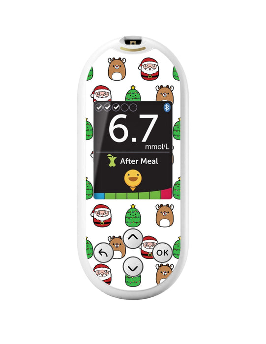 Holiday Squishies for OneTouch Verio Reflect Glucometer-Pump Peelz