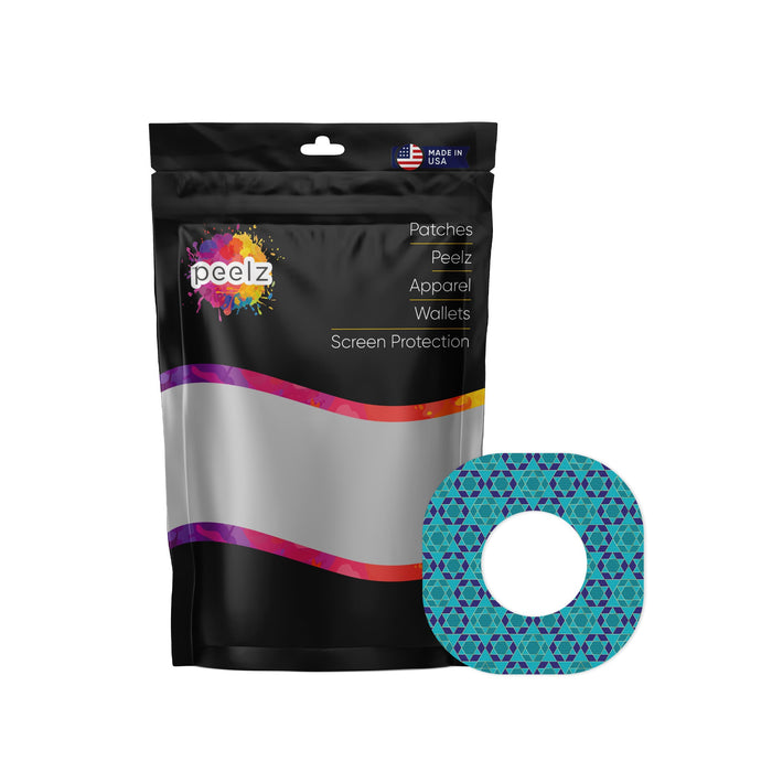 Holiday Stars Patch Tape Designed for the DEXCOM G7 and Stelo-Pump Peelz