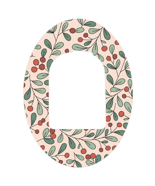 Holly Berries Patch Omnipod Tape-Pump Peelz