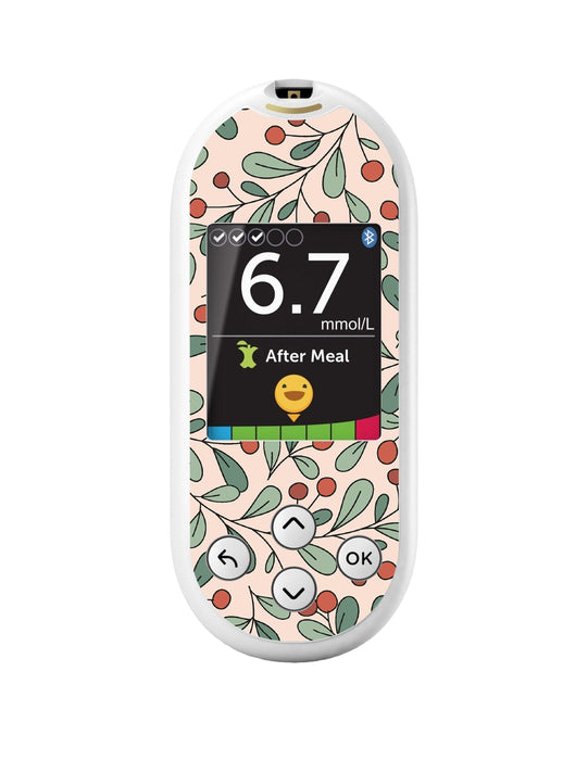 Holly Berries for OneTouch Verio Reflect Glucometer-Pump Peelz