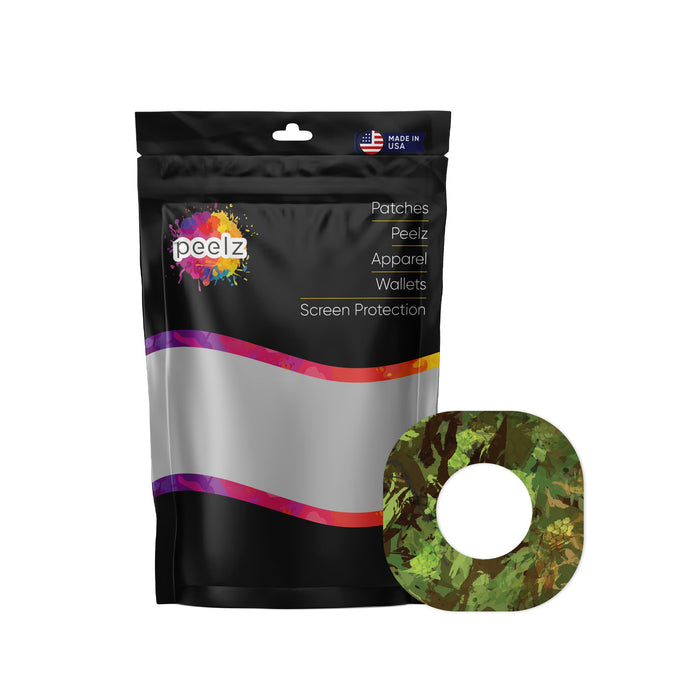 Hunting Camo Patch Tape Designed for the DEXCOM G7 and Stelo-Pump Peelz