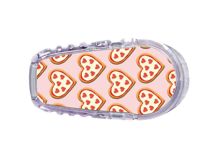 I Heart Pizza For Dexcom Transmitter Stickers Peelz