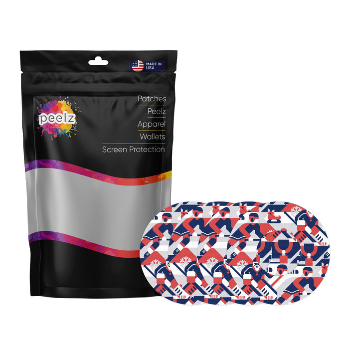 Ice Hockey Patch Tape Designed for the FreeStyle Libre 2-Pump Peelz