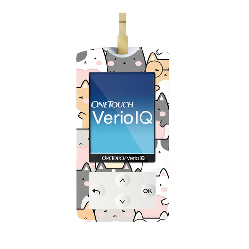 Kitty Cartoon OneTouch Verio IQ Glucometer-Pump Peelz