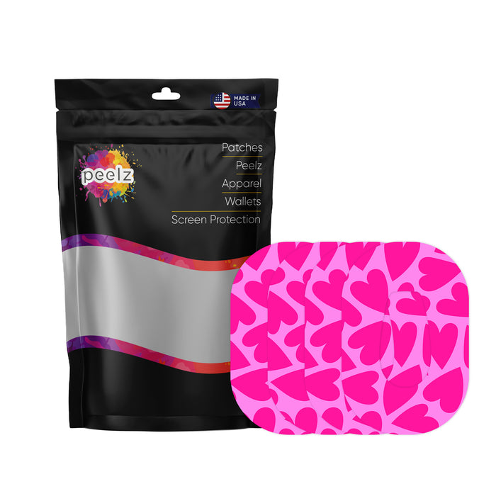 Puffy Hearts Patch+ Tape Designed for the DEXCOM G6 - Pump Peelz