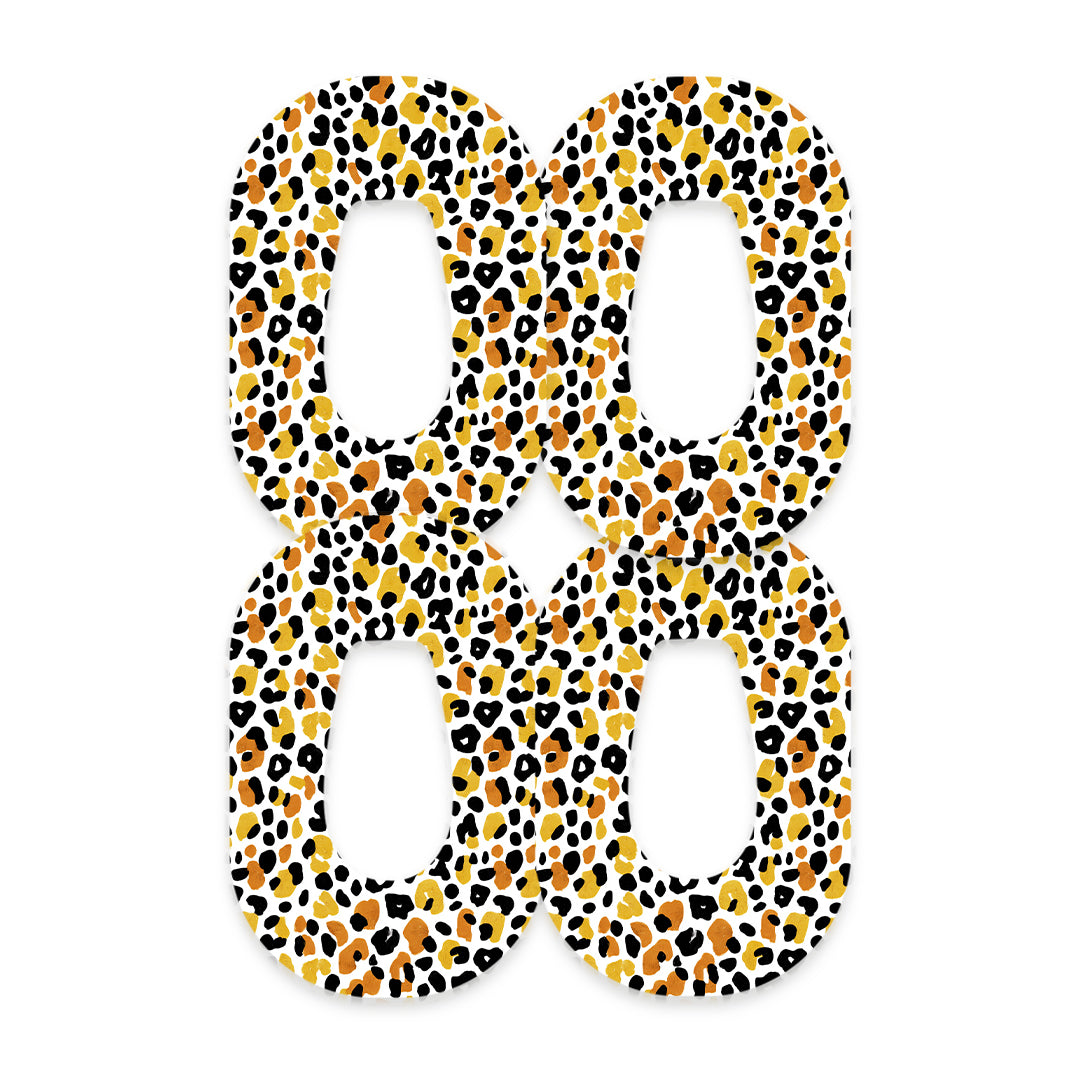 Golden Leopard Dexcom G6 Patch Tape - Pump Peelz
