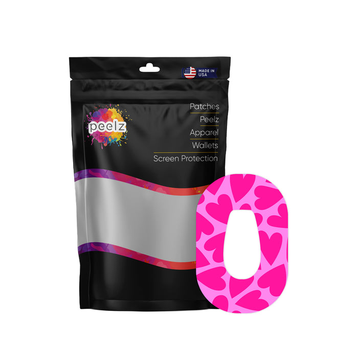 Puffy Hearts Patch Pro Tape Designed for the DEXCOM G6 - Pump Peelz