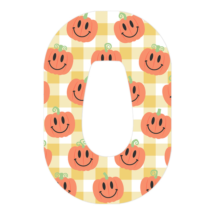 Pumpkin Smilies Patch Tape Designed for the DEXCOM G6