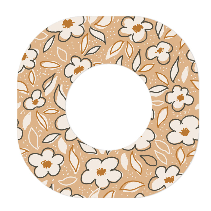 Muted Floral Patch Tape Designed for the DEXCOM G7