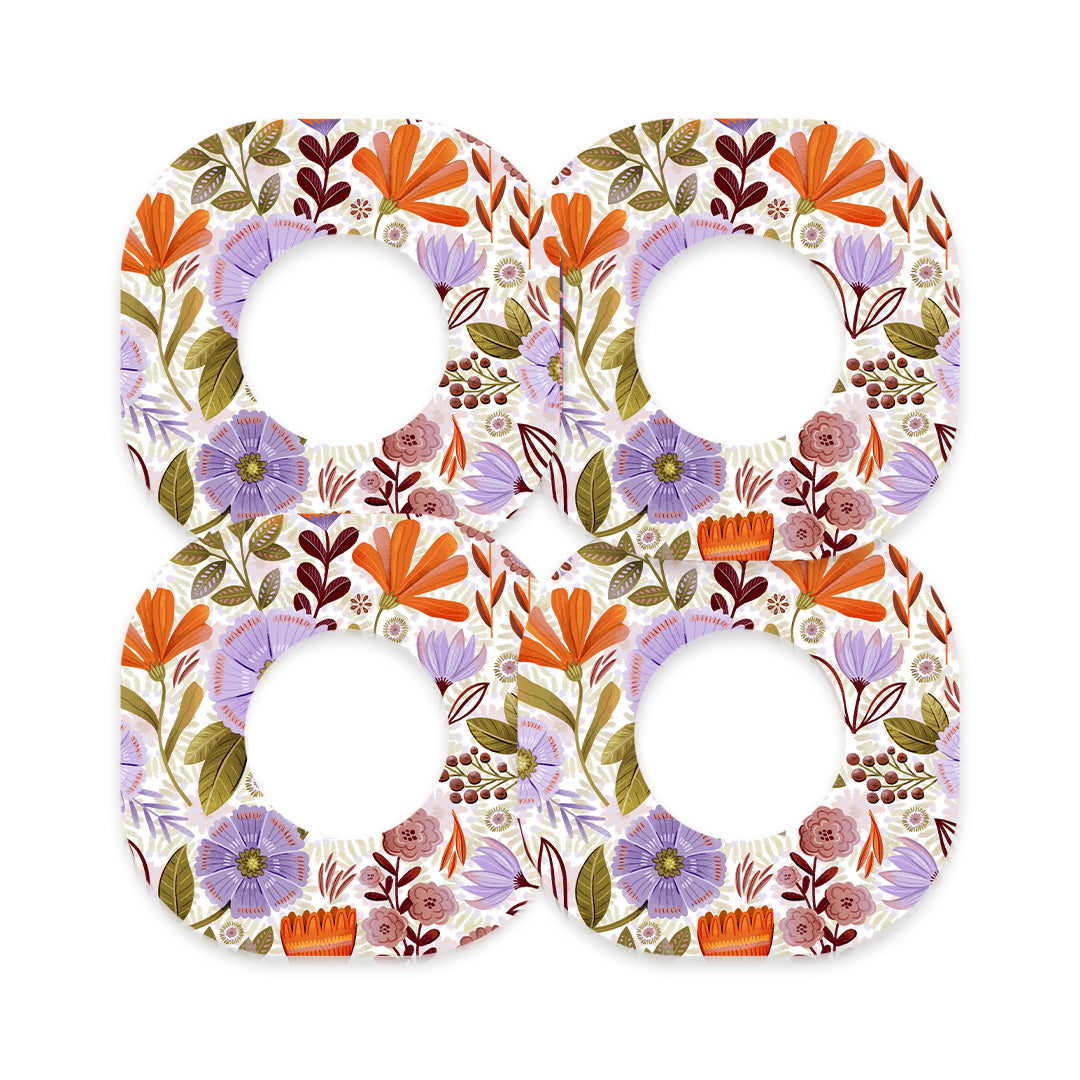 Autumn Meadow Dexcom G7 and Stelo Patch Tape - Pump Peelz