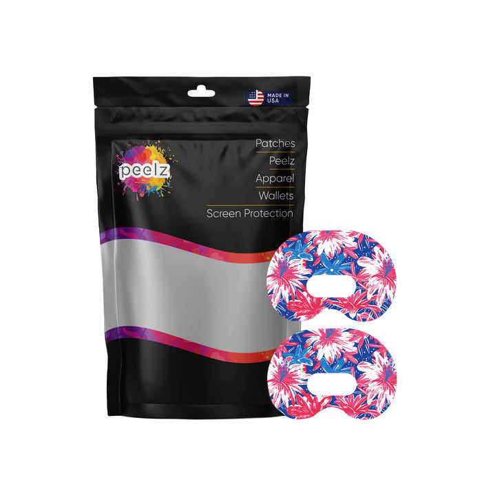 Patriotic Flowers Medtronic CGM Patch Tape