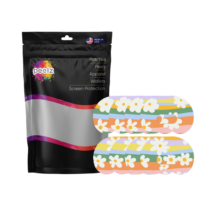 Floral Swirls Patch Pro Tape Designed for Medtronic CGM
