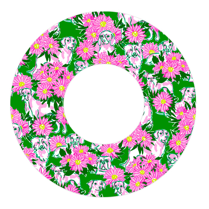 Dogs and Daisies Patch Patch Tape Designed for the FreeStyle Libre 2