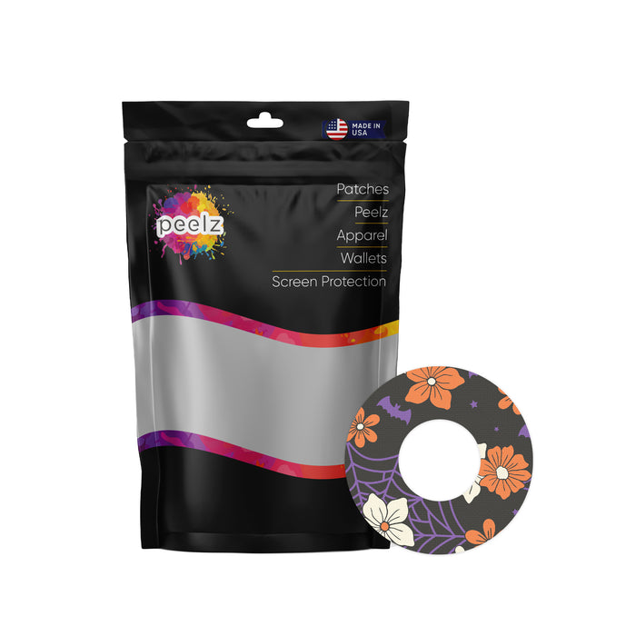 Webbed Flowers Patch Pro Tape Designed for the FreeStyle Libre 2