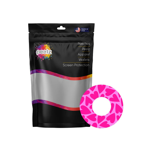 Puffy Hearts Patch+ Tape Designed for the FreeStyle Libre 2 - Pump Peelz