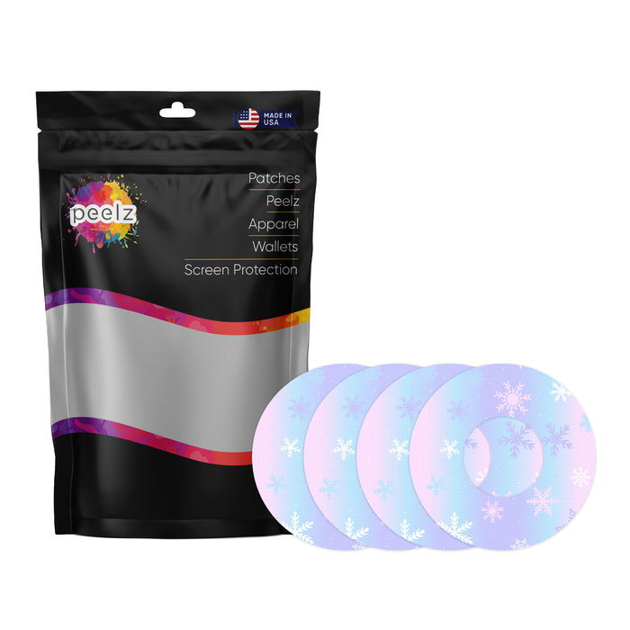 Winter Snowflake Patch+ Tape Designed for the FreeStyle Libre 2 - Pump Peelz