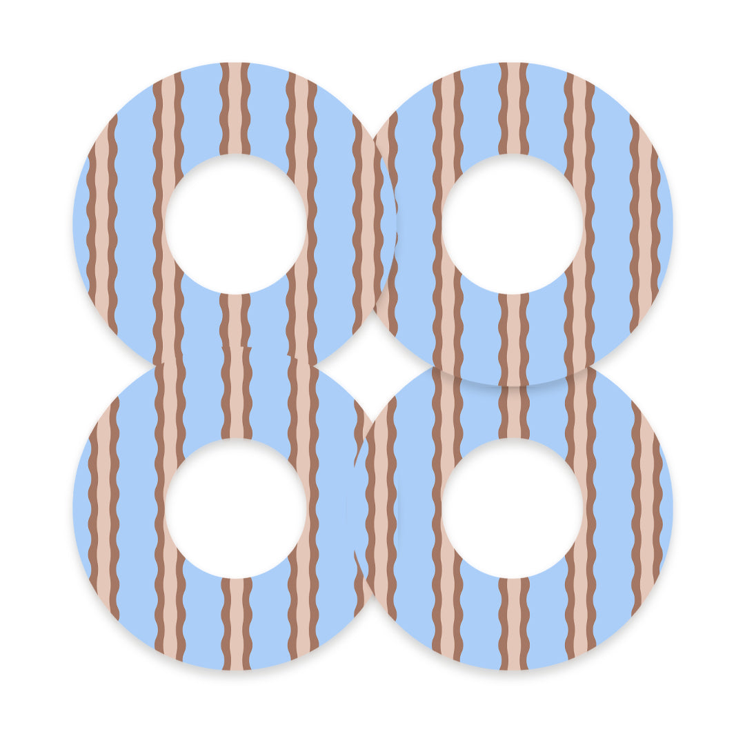 Boardwalk Waves Freestyle Libre 2 Patch Tape - Pump Peelz