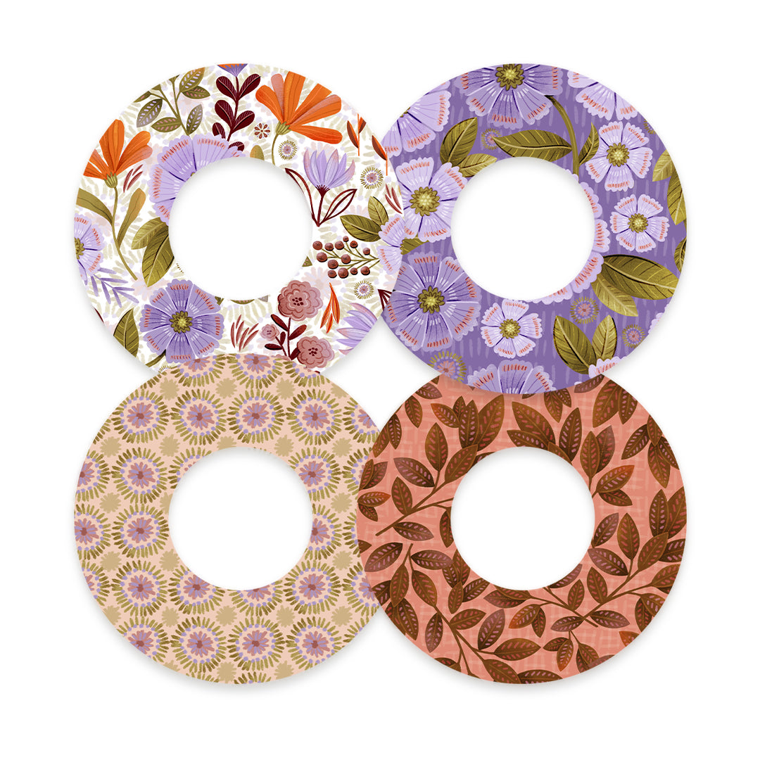Autumn Blooms Variety Pack for Freestyle Libre 2 Patch Tape - Pump Peelz