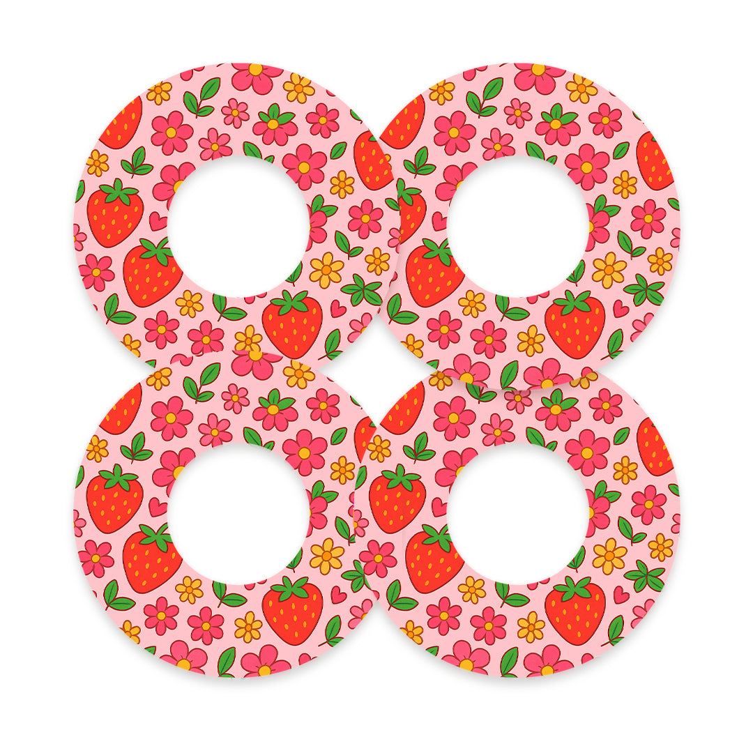 Strawberry Garden Freestyle Libre 2 Patch Tape - Pump Peelz