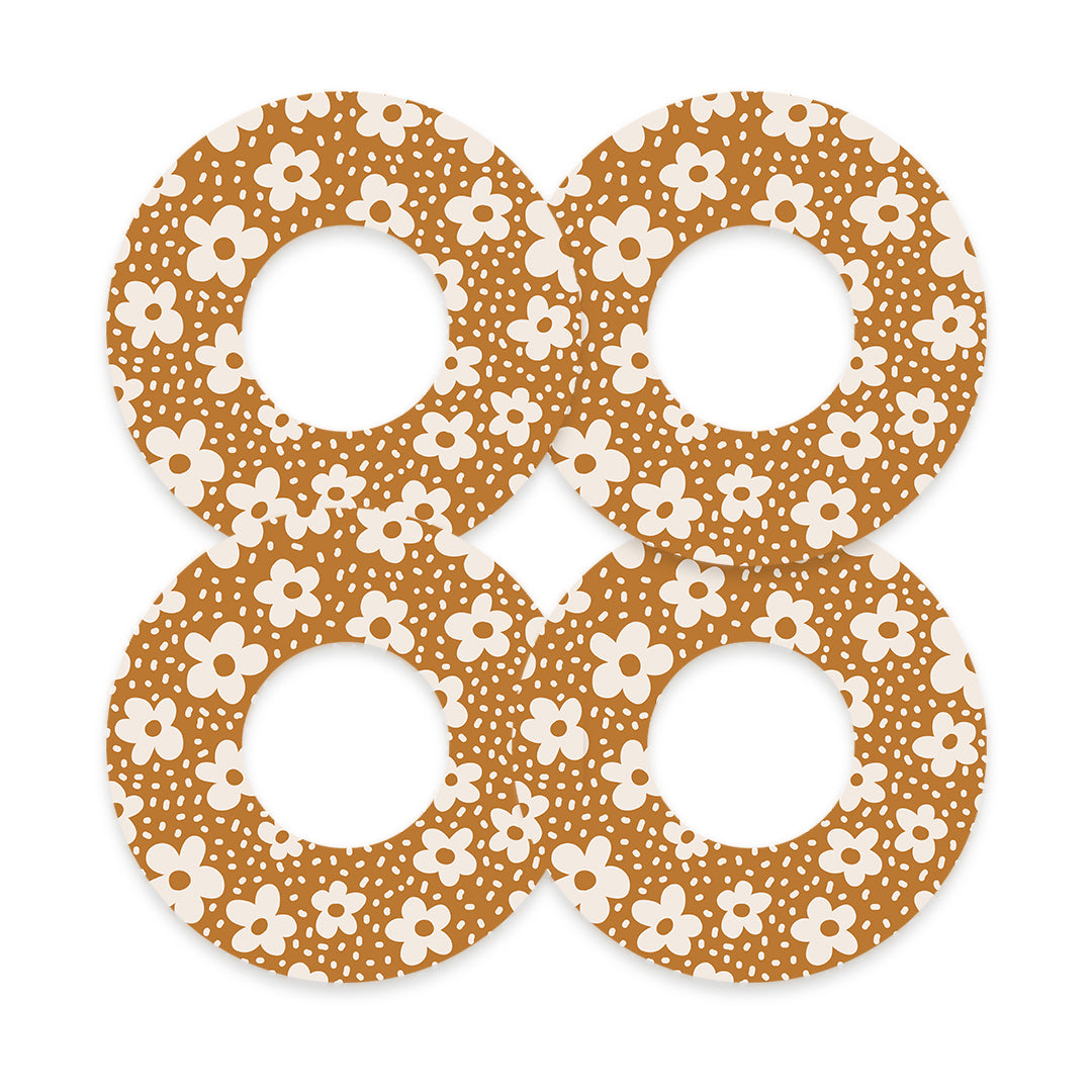 Caramel Daisies Freestyle Libre 2 Patch Tape - Pump Peelz