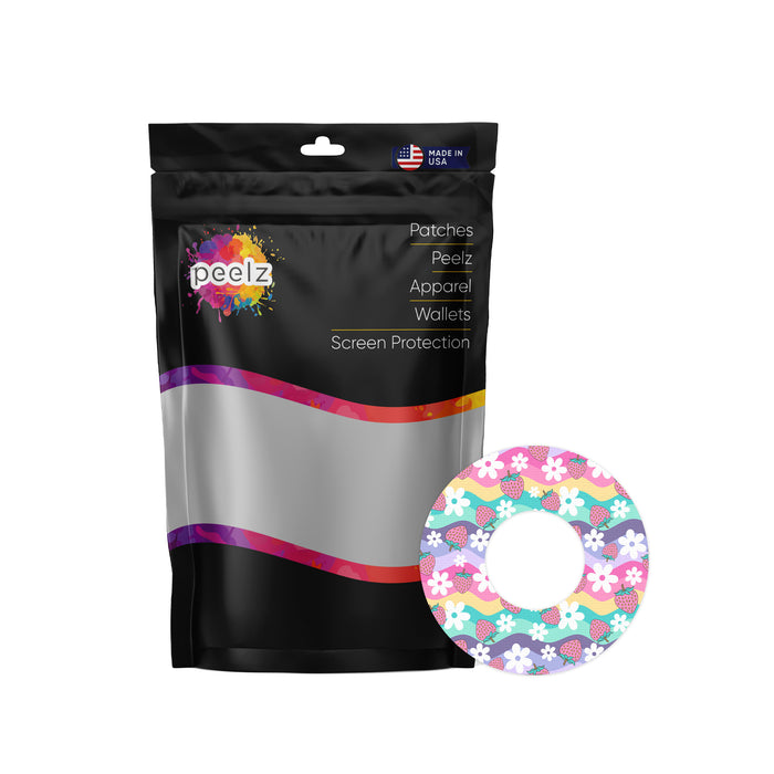 Strawberry Swing Patch Patch Tape Designed for the FreeStyle Libre 2
