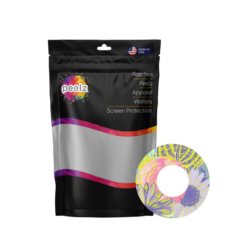Neon Floral Patch Pro Tape Designed for the FreeStyle Libre 2 - Pump Peelz