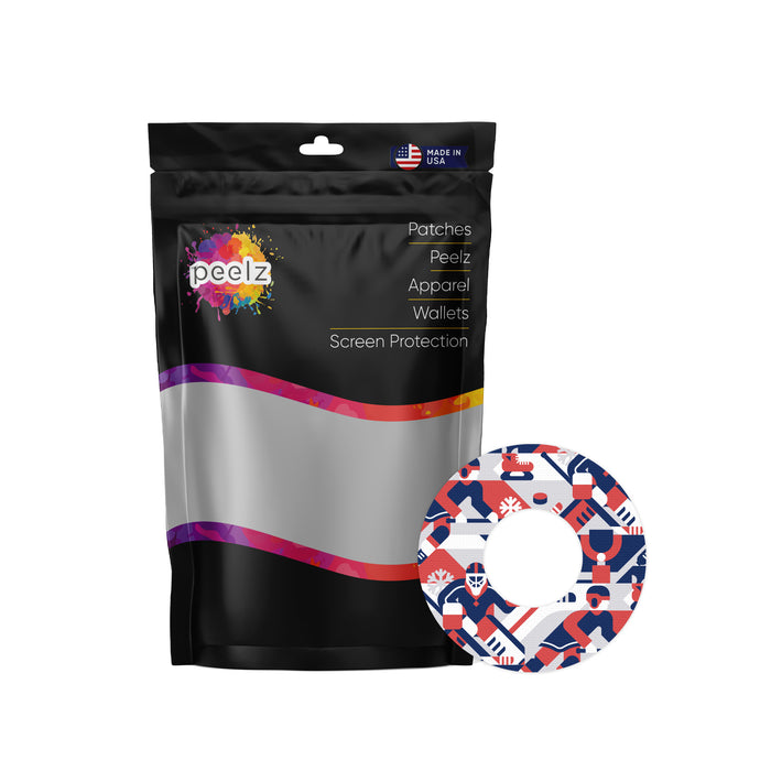 Ice Hockey Patch+ Tape Designed for the FreeStyle Libre 2 - Pump Peelz