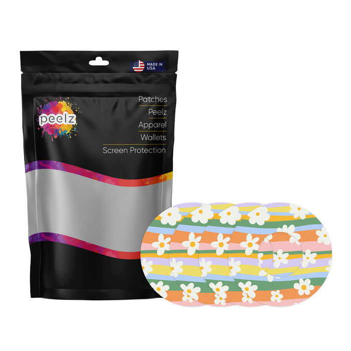 Floral Swirls Patch Pro Tape Designed for the FreeStyle Libre 2