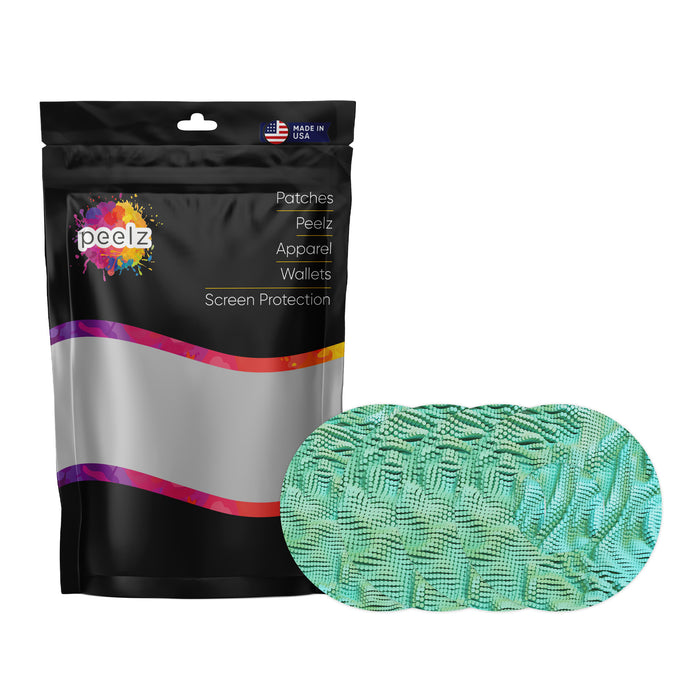 Aqua Ripple Patch Pro Tape Designed for the FreeStyle Libre 2