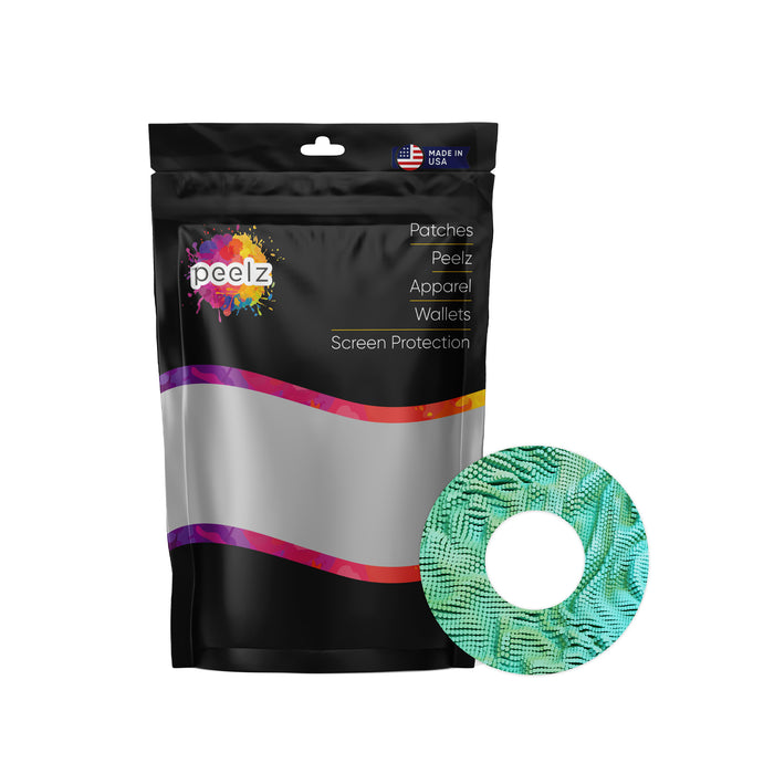 Aqua Ripple Patch Pro Tape Designed for the FreeStyle Libre 2