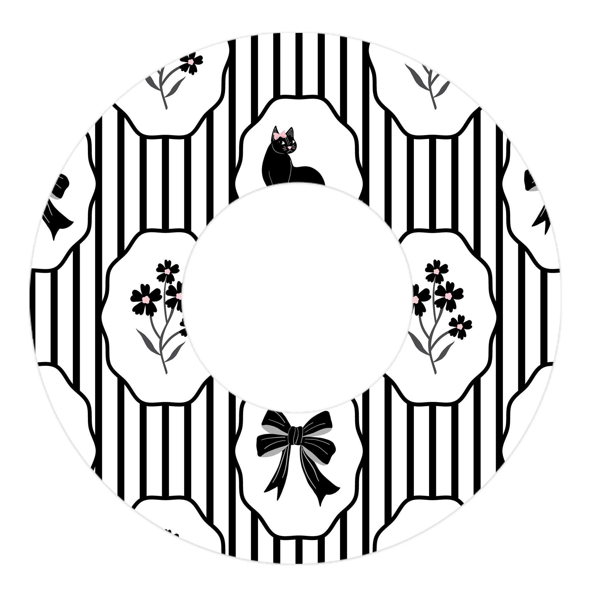 Midnight Cat Freestyle Libre 2 Patch Tape - Pump Peelz