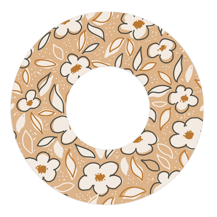 Muted Floral Patch Tape Designed for the FreeStyle Libre 2