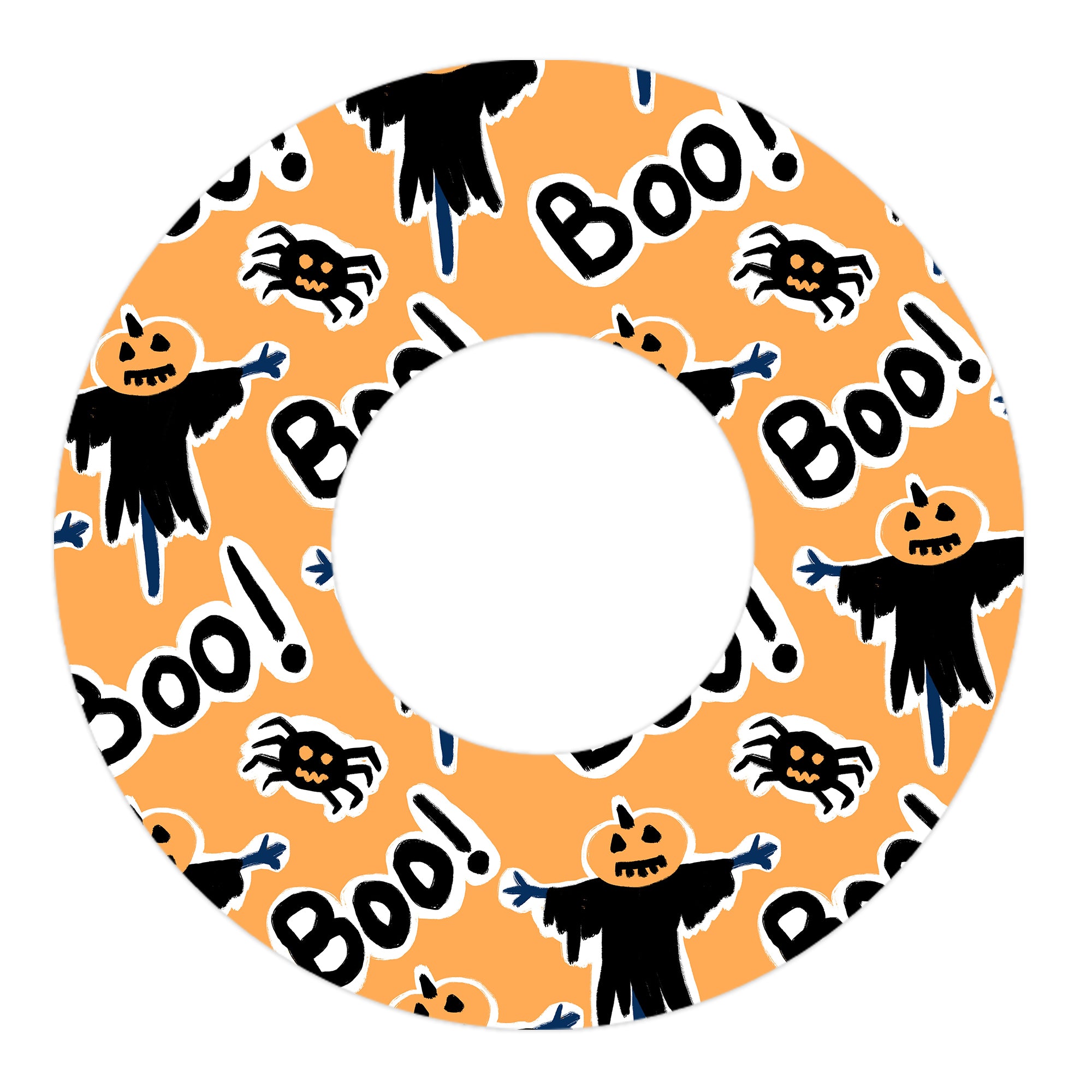 Pumpkin Boo Freestyle Libre 2 Patch Tape - Pump Peelz