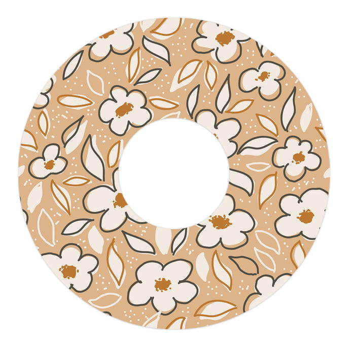 Muted Floral Patch Tape Designed for the FreeStyle Libre 3