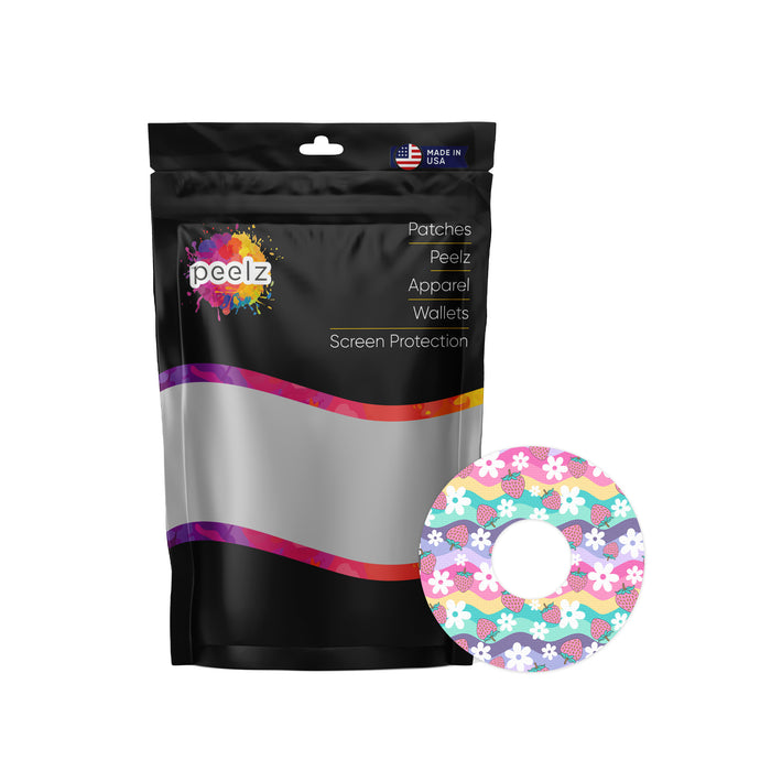 Strawberry Swing Patch Patch Tape Designed for the FreeStyle Libre 3