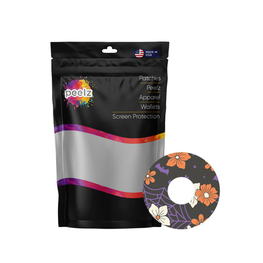 Webbed Flowers Patch+ Tape Designed for the FreeStyle Libre 3 - Pump Peelz
