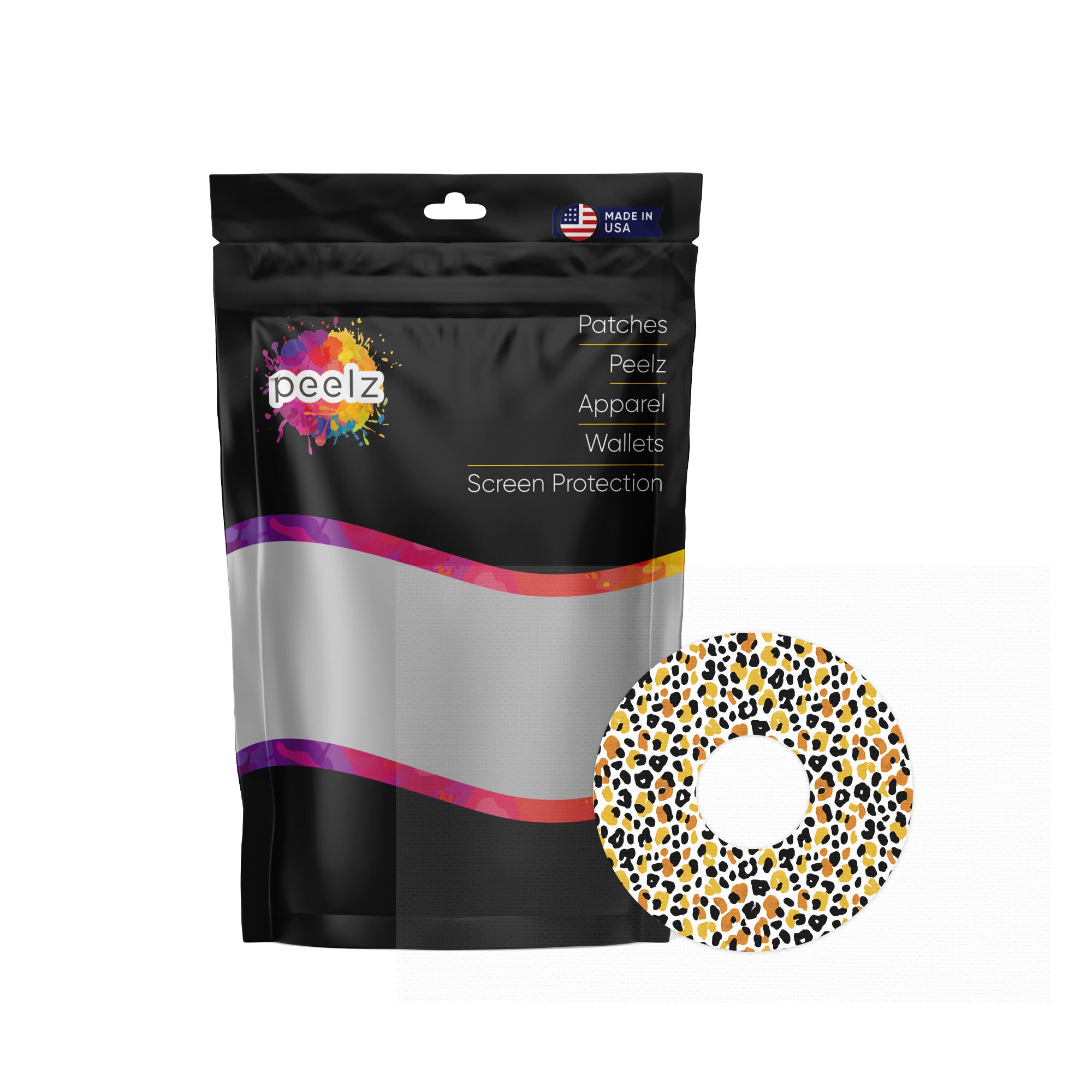 Golden Leopard FreeStyle Libre 3 Patch Tape - Pump Peelz