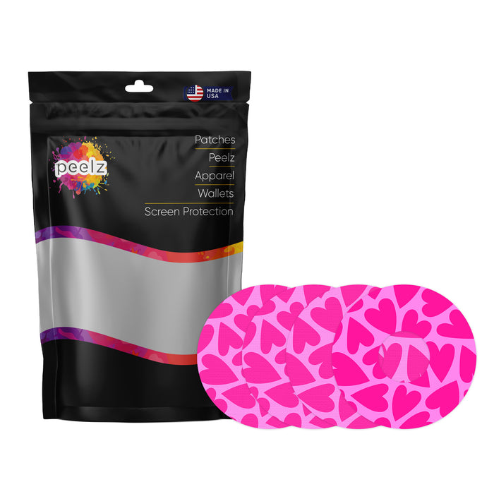 Puffy Hearts Patch Pro Tape Designed for the FreeStyle Libre 3 - Pump Peelz