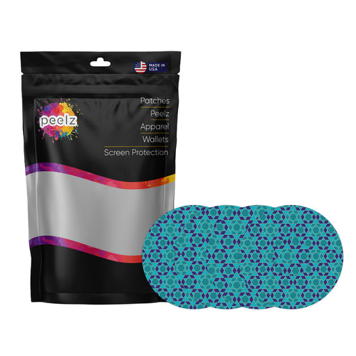 Holiday Stars Patch Pro Tape Designed for the FreeStyle Libre 3 - Pump Peelz