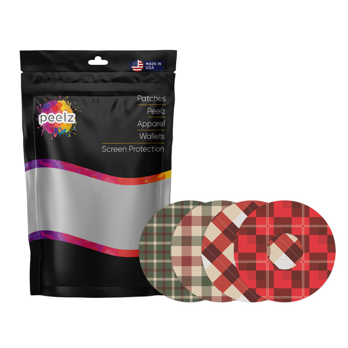 Plaid Variety Patch Pro Tape Designed for the FreeStyle Libre 3 - Pump Peelz