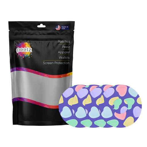 Candy Hearts Patch+ Tape Designed for the FreeStyle Libre 3 - Pump Peelz