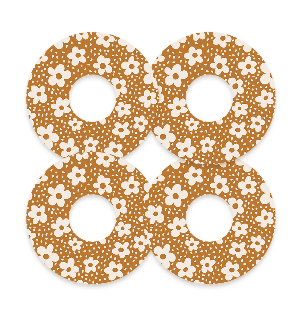 Caramel Daisies FreeStyle Libre 3 Patch Tape - Pump Peelz