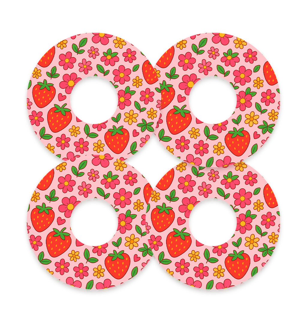 Strawberry Garden FreeStyle Libre 3 Patch Tape - Pump Peelz